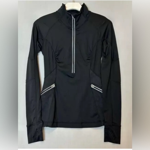Lululemon Black half zip pullover. Womens xs/s reflective zippers - Picture 1 of 9